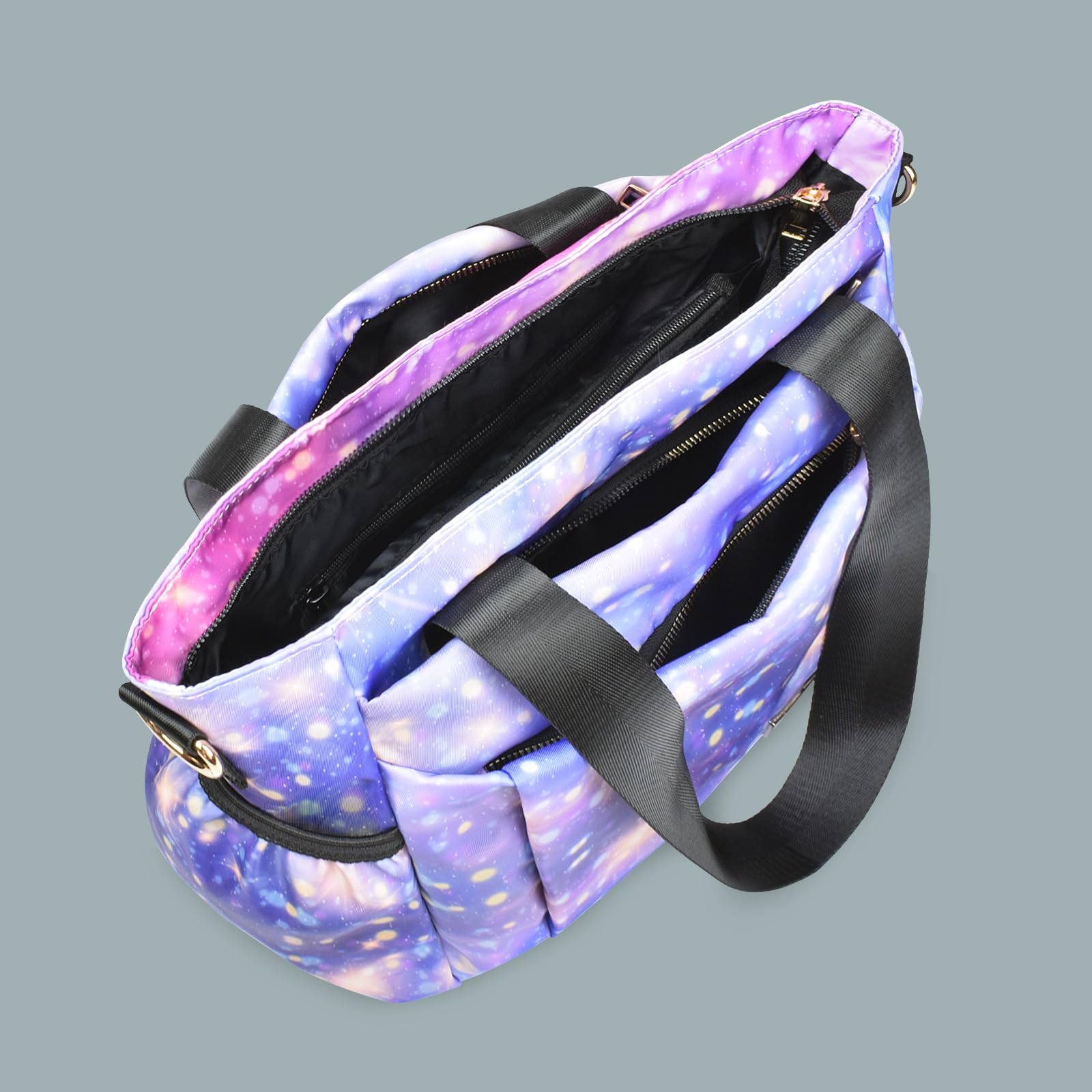 CLOUDMUSIC Crossbody Bags Shoulder Tote Handbag Nylon With Straps Waterproof Multi Bottle Pockets For Women Trendy - Image 5