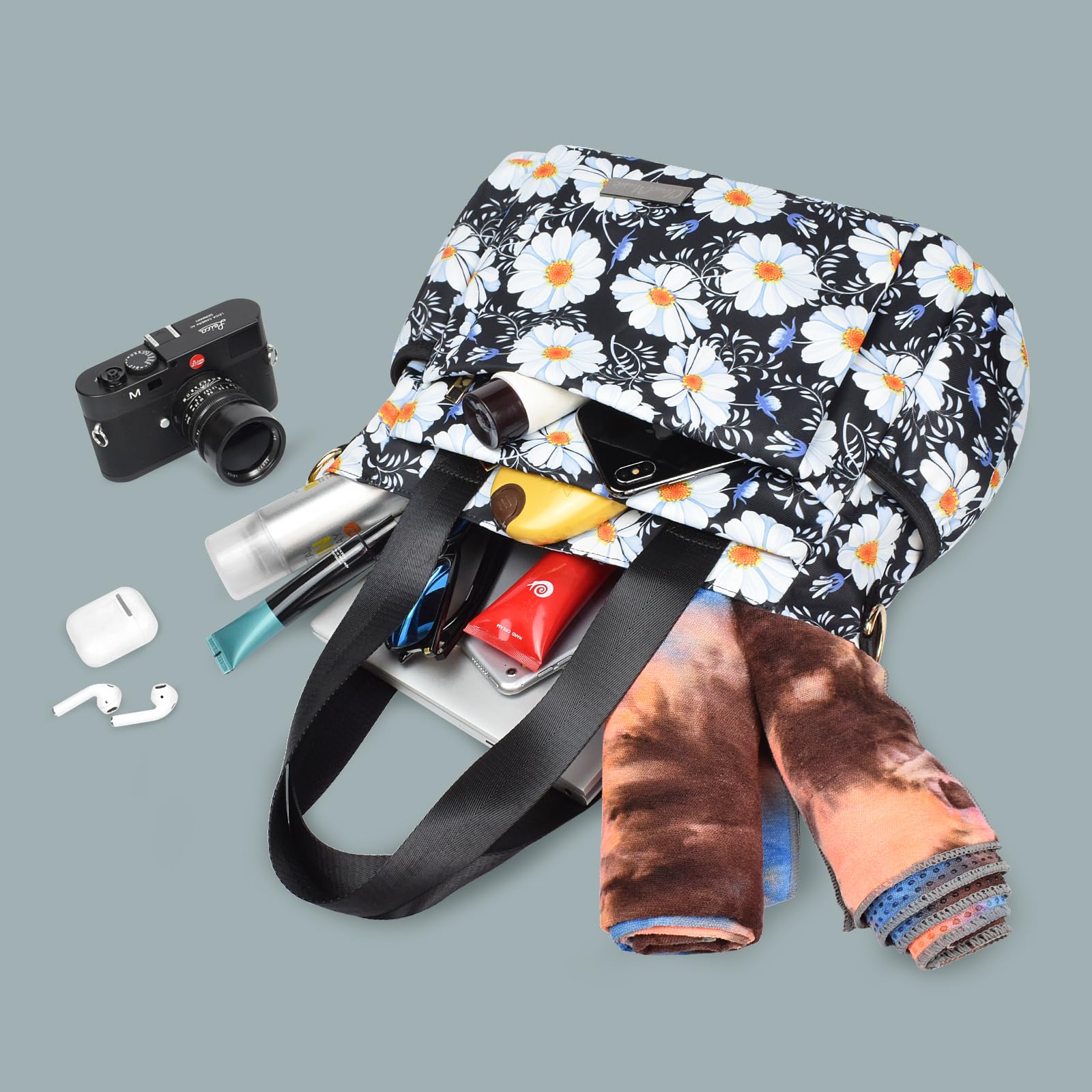 CLOUDMUSIC Crossbody Bags Shoulder Tote Handbag Nylon With Straps Waterproof Multi Bottle Pockets For Women Trendy - Image 7