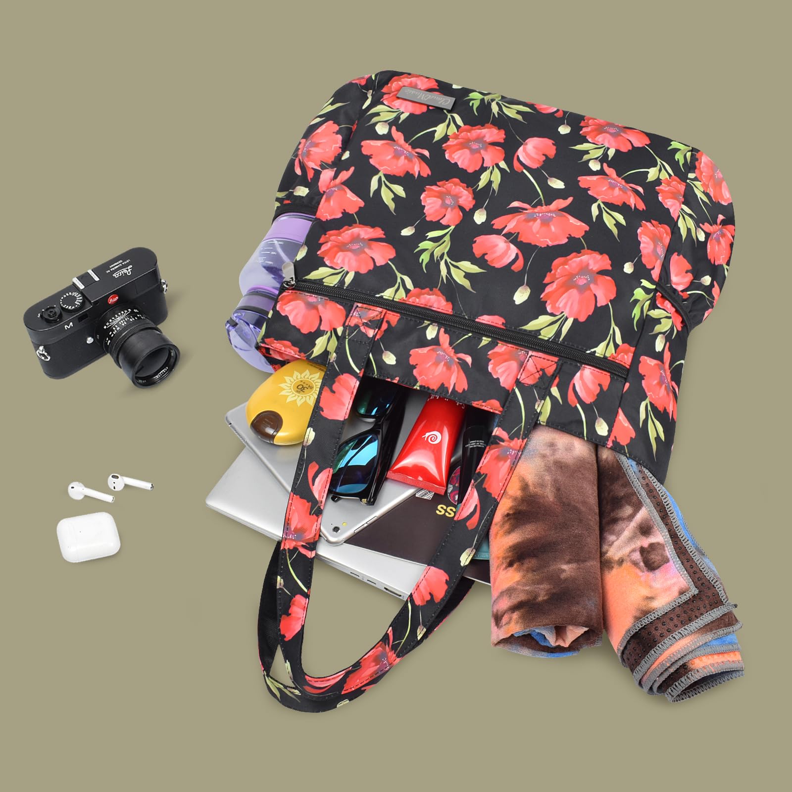 CLOUDMUSIC Shoulder Tote Bag For Nurses Teachers Work Gym Travel Beach Women With Large Capacity Waterproof - Image 7