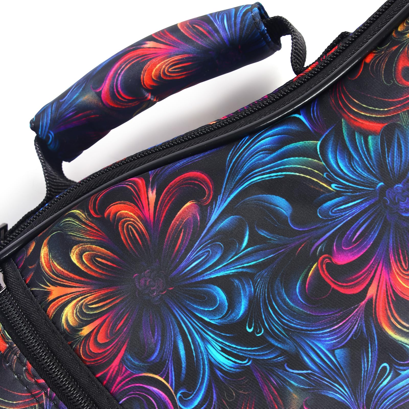 CloudMusic Ukulele Case Gig Bag Padded Backpack For Concert 23" Inch(Concert, Floral Fantasy) - Image 5