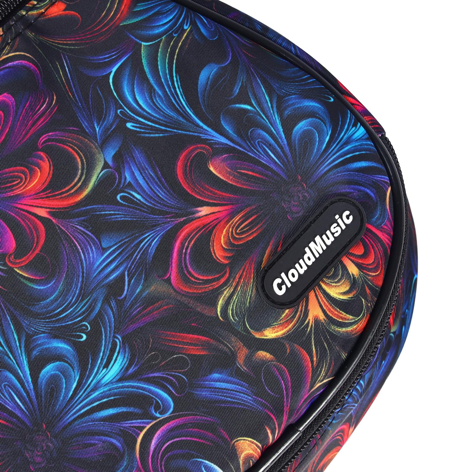 CloudMusic Ukulele Case Gig Bag Padded Backpack For Concert 23" Inch(Concert, Floral Fantasy) - Image 6
